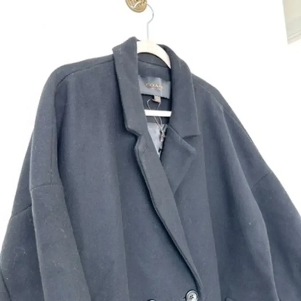Coach black wool